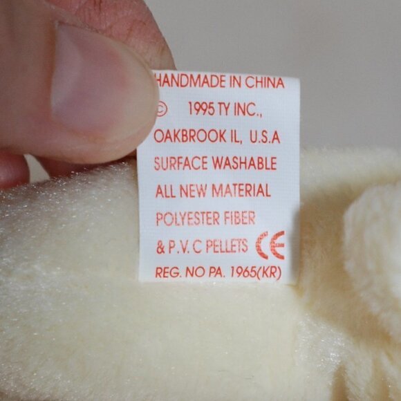 Chops NM RETIRED Ty Beanie Baby 4th Gen 1995 P.V.C. Pellets Style 4019 PERFECT - Picture 9 of 14
